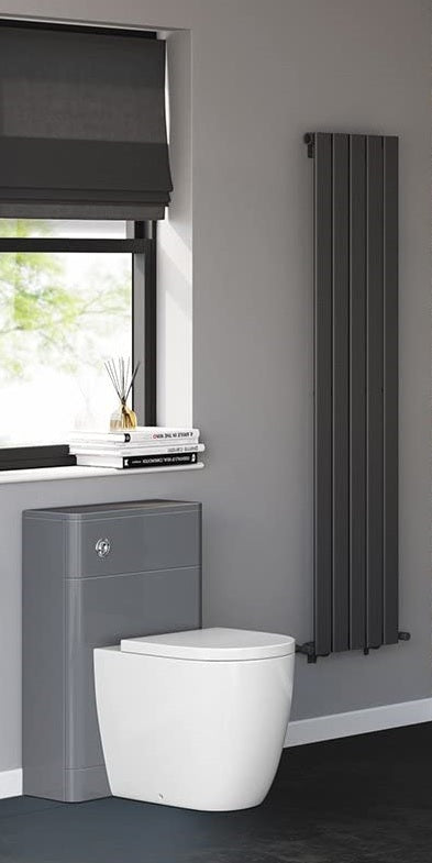 Denver 500x217 WC Unit - Grey Gloss
