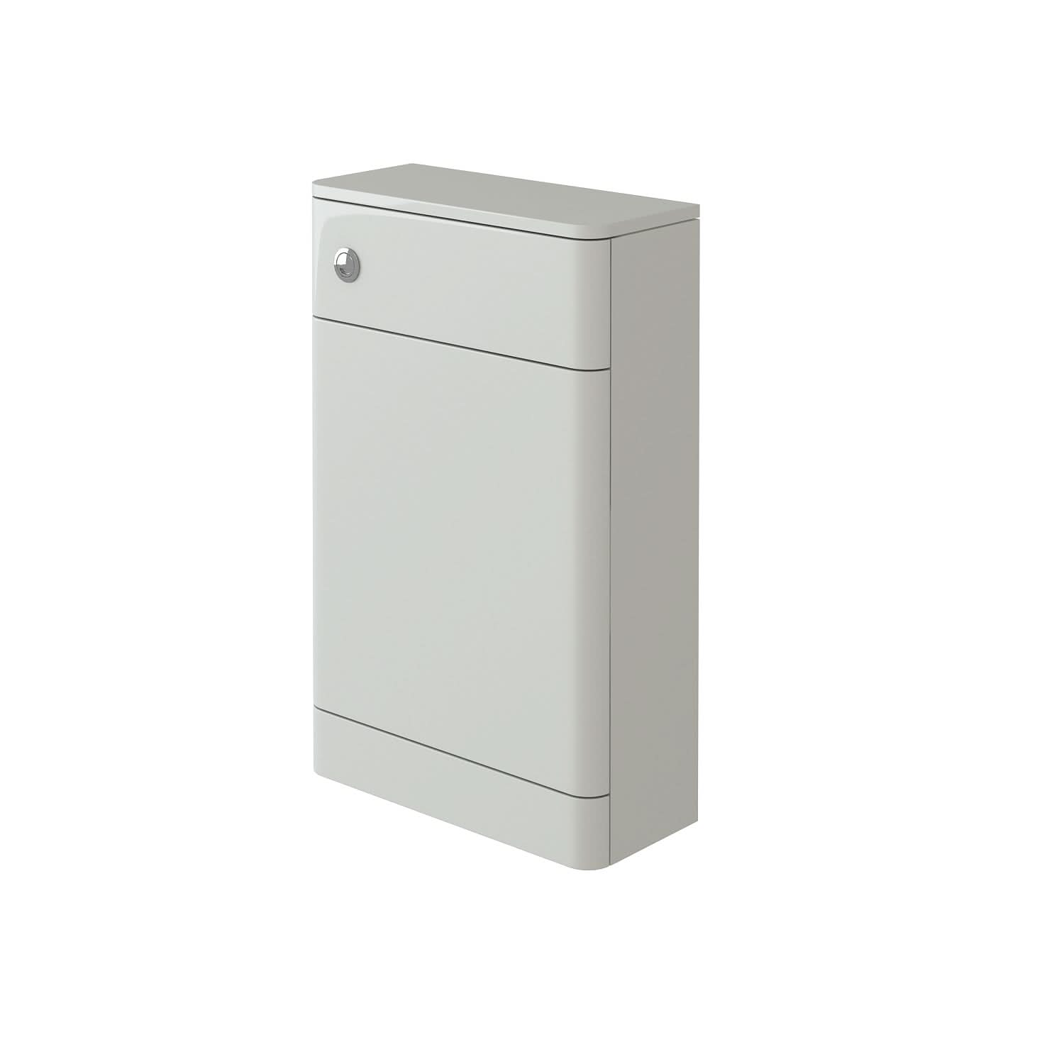 Denver 500x217 WC Unit - White Gloss (Flat Pack)