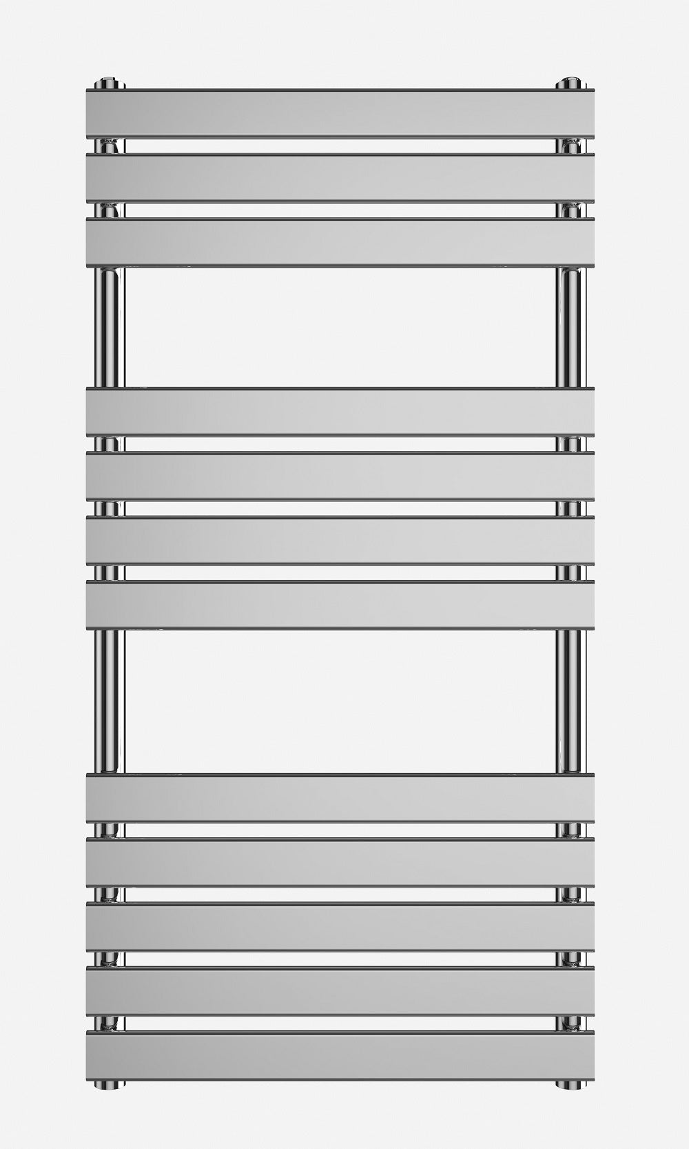 800 x 600 White Flat Panel Heated Towel Rail Bathroom Radiator