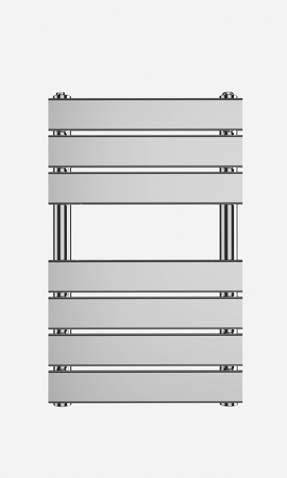 iBathUK Zerith Designer Flat Panel Heated Towel Rail Matt White Slim Single Panel Wall Mounted, High Thermal Output, 800 x 600 mm