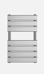 iBathUK Zerith Designer Flat Panel Heated Towel Rail Matt White Slim Single Panel Wall Mounted, High Thermal Output, 800 x 600 mm