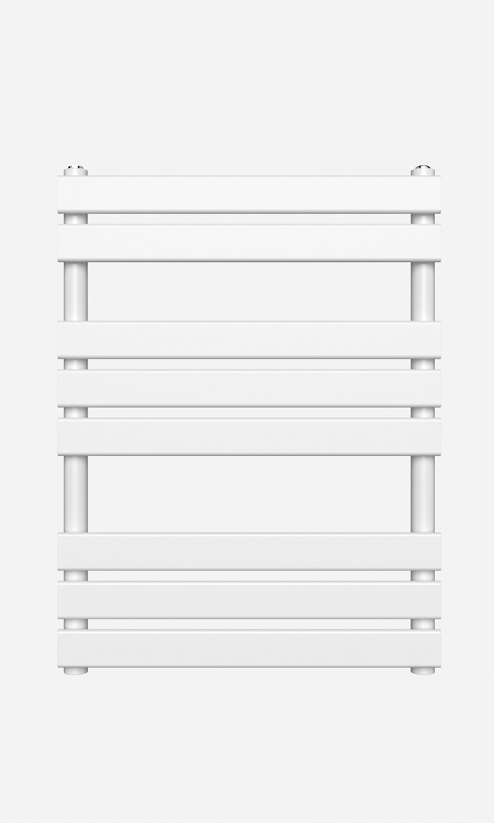 800 x 600 White Flat Panel Heated Towel Rail Bathroom Radiator