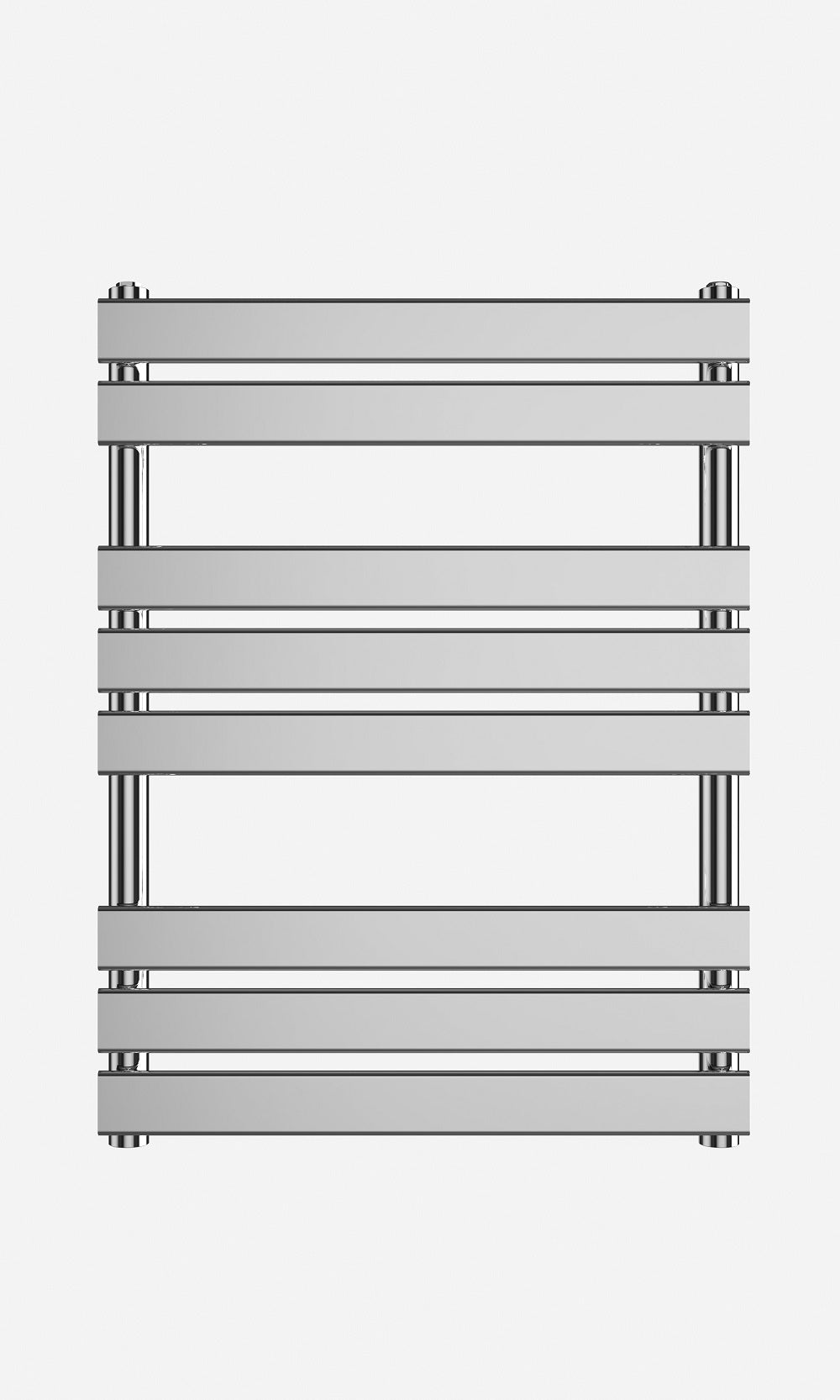 iBathUK Zerith Designer Flat Panel Heated Towel Rail Matt White Slim Single Panel Wall Mounted, High Thermal Output, 800 x 600 mm