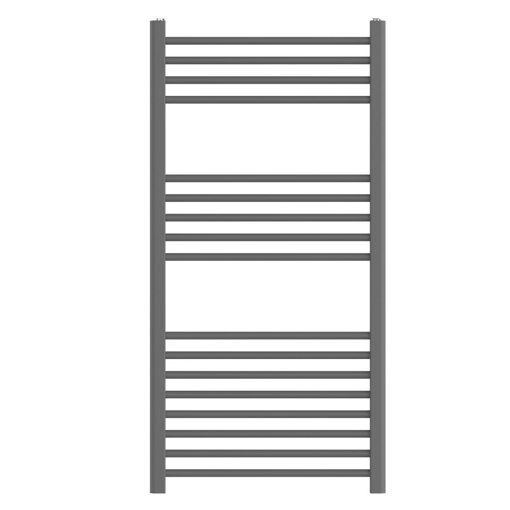 800 x 500 Straight Heated Towel Rail Chrome Bathroom Radiator