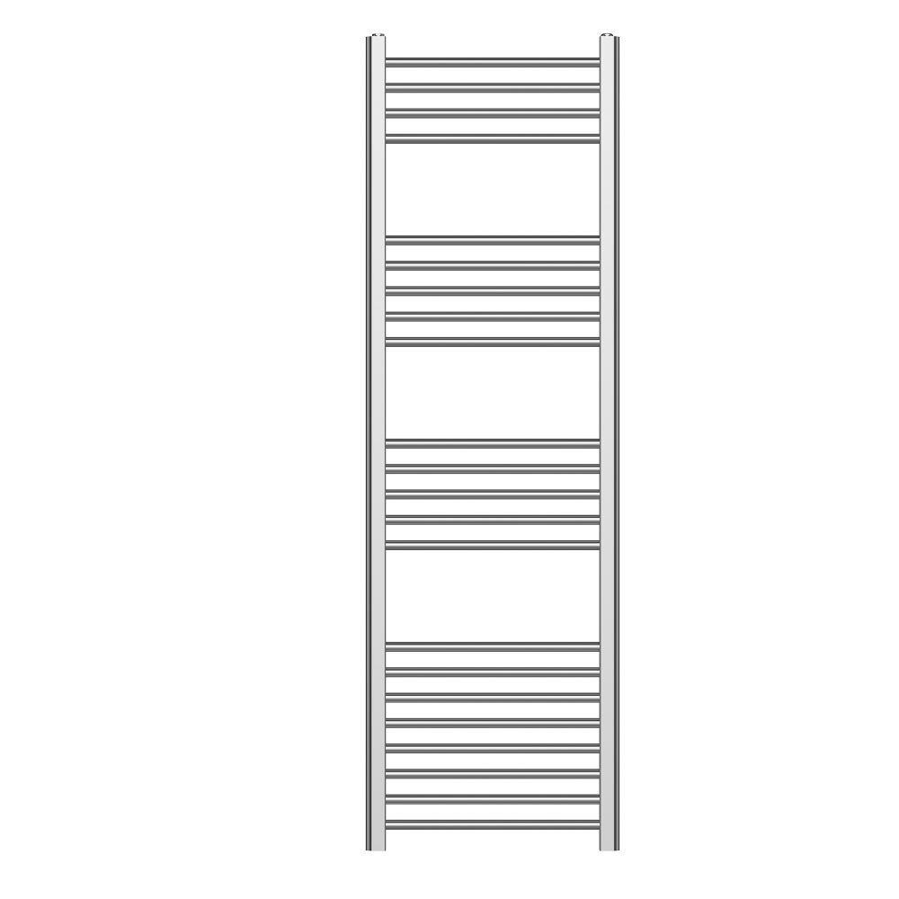 800 x 500 Straight Heated Towel Rail Chrome Bathroom Radiator