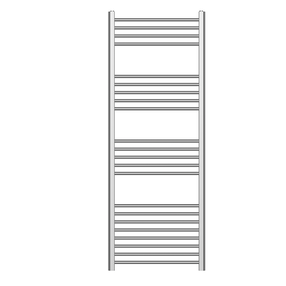 800 x 500 Straight Heated Towel Rail Chrome Bathroom Radiator