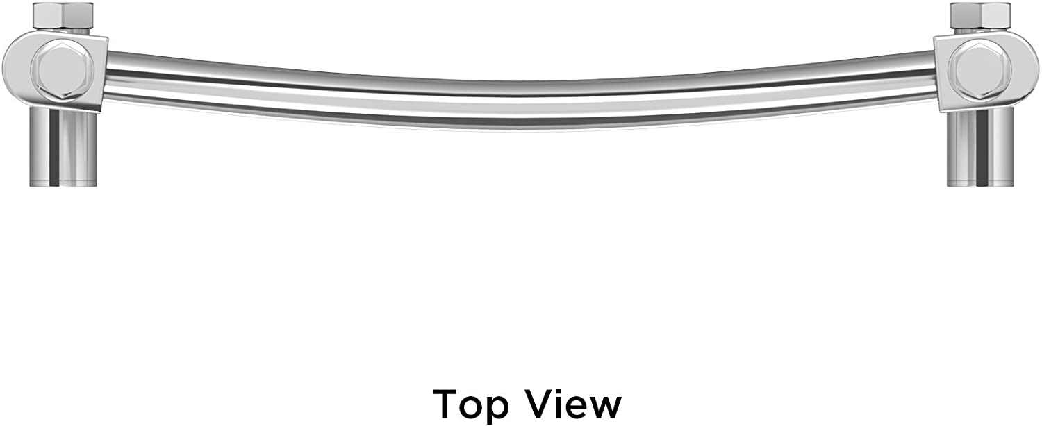 1600 x 600 Curved Heated Towel Rail Chrome Bathroom Radiator NC1600600