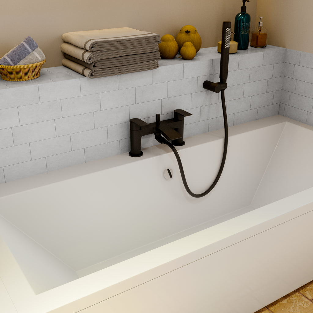 Carter Bath Shower Mixer - Matt Black