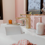 Lunar Soft Square Mono Basin Mixer Tap with Waste - Brushed Brass