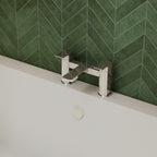 Lunar Soft Square Bath Filler Mixer Tap - Chrome