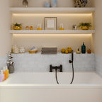 Munro Bath Shower Mixer Tap with Kit - Matt Black