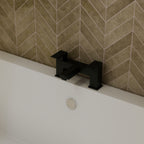 Munro Square Bath Filler Mixer Tap - Matt Black
