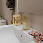 Munro Mono Basin Mixer Tap - Brushed Brass
