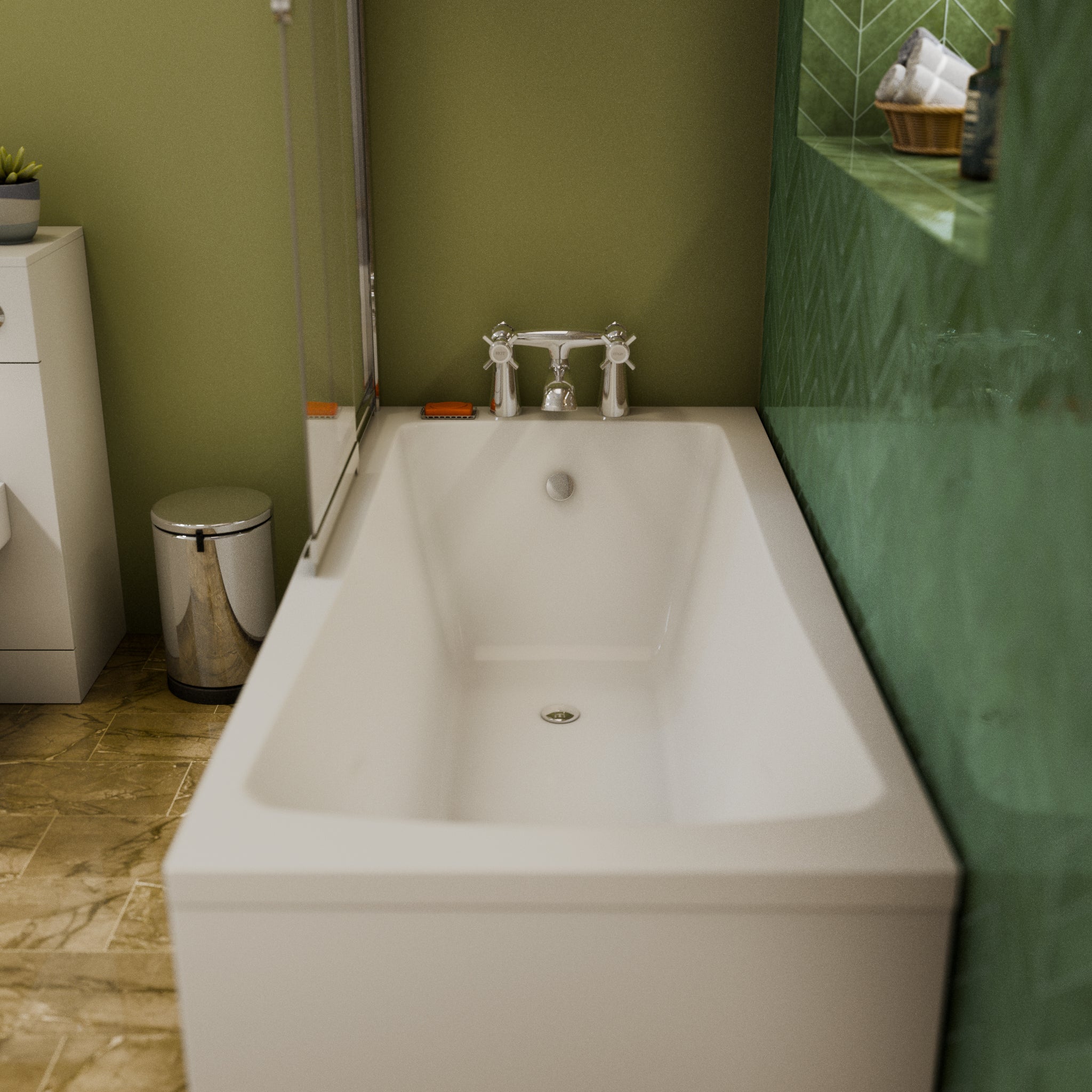 Regency Traditional Bath Filler Mixer Tap - Chrome