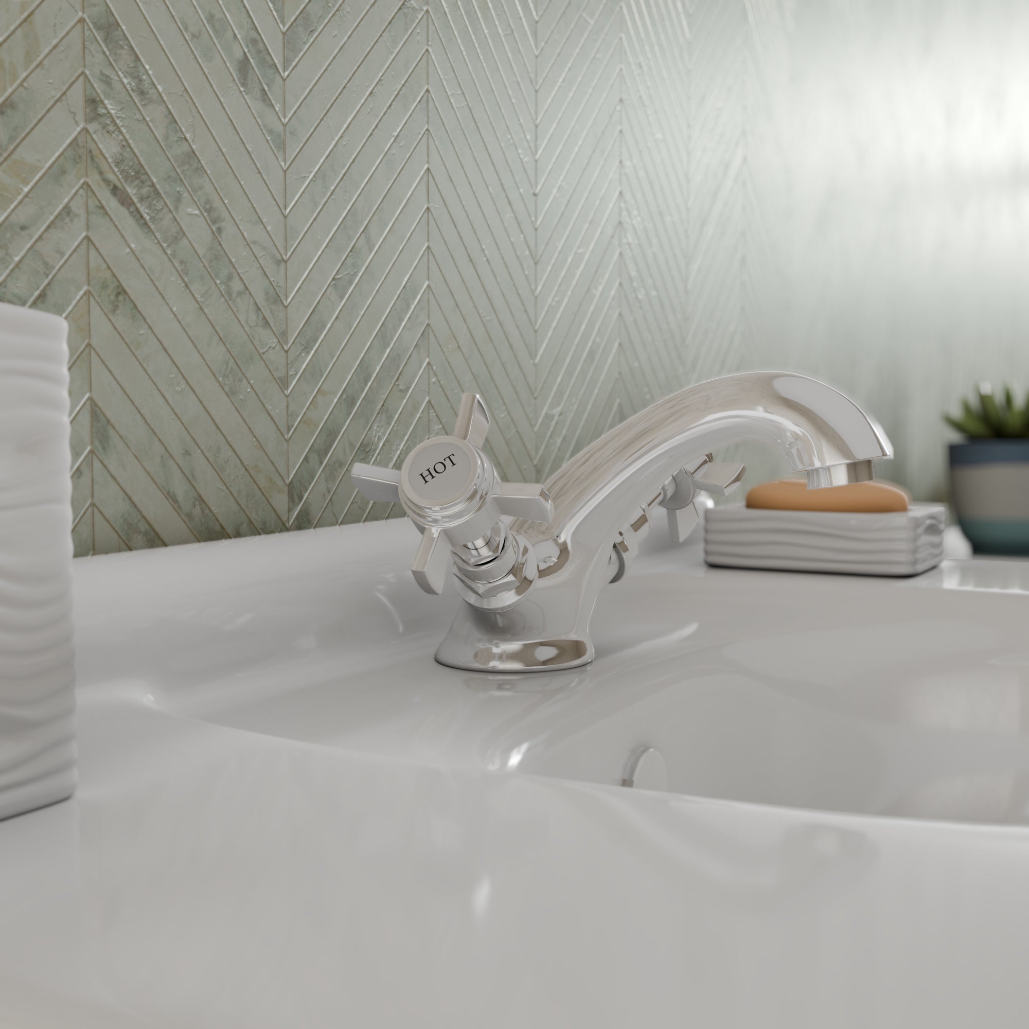 Regency Mono Basin mixer with waste