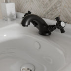 Regency Traditional Mono Basin Mixer Tap - Matt Black