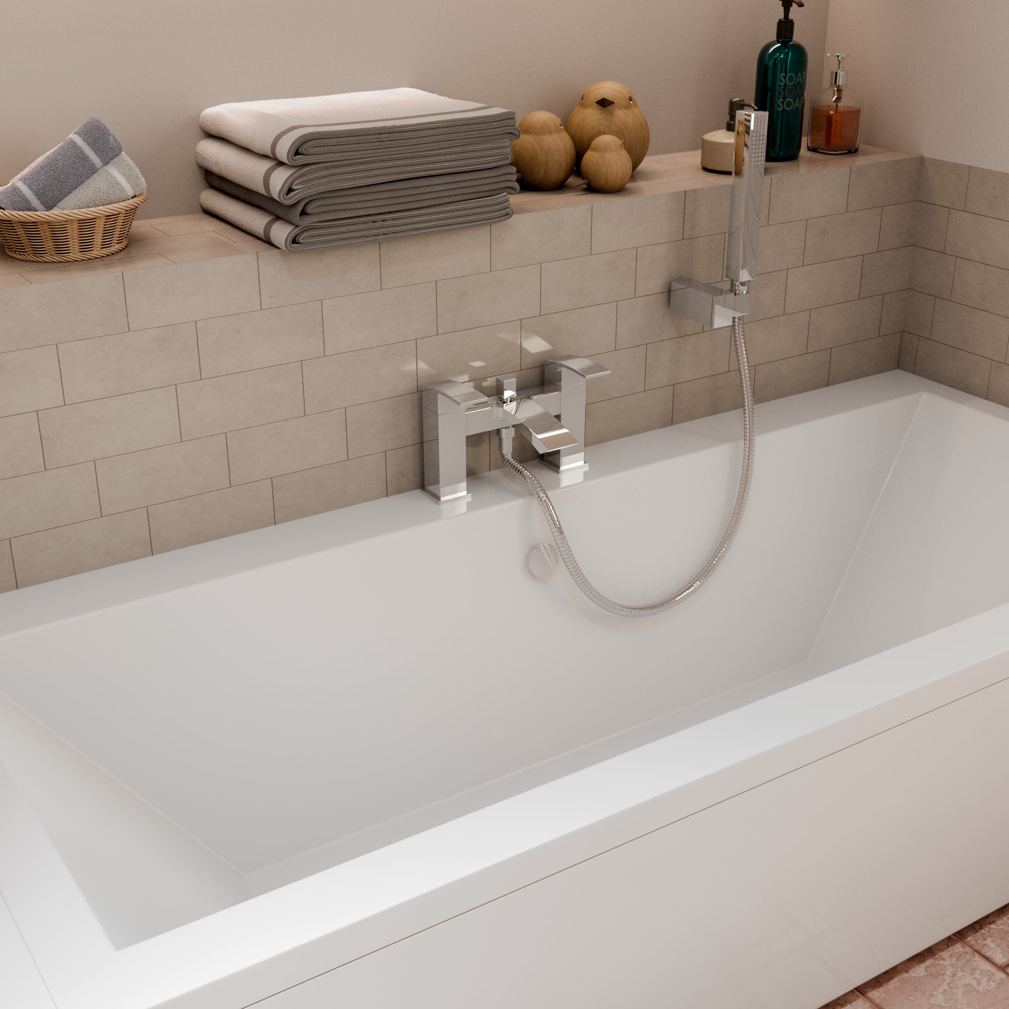 Trace Bath Shower Mixer inc. shower set Chrome