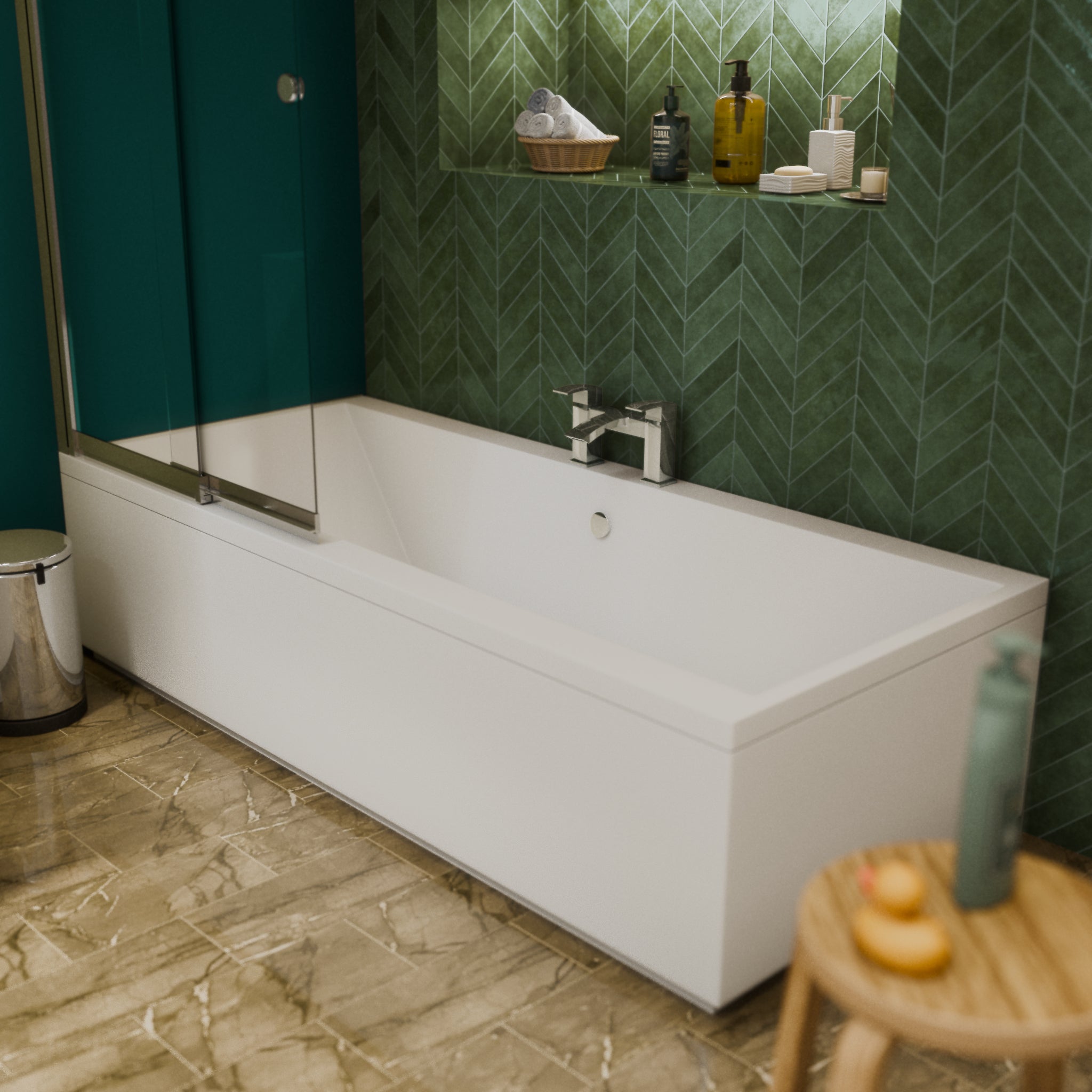 Trace Bath Filler chrome