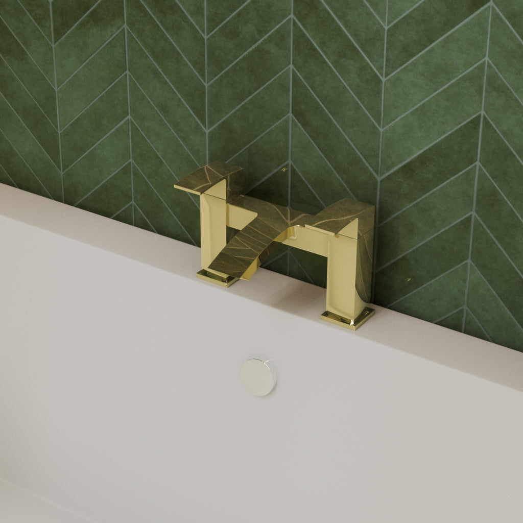 Trace Bath Filler Mixer Tap - Brushed Brass