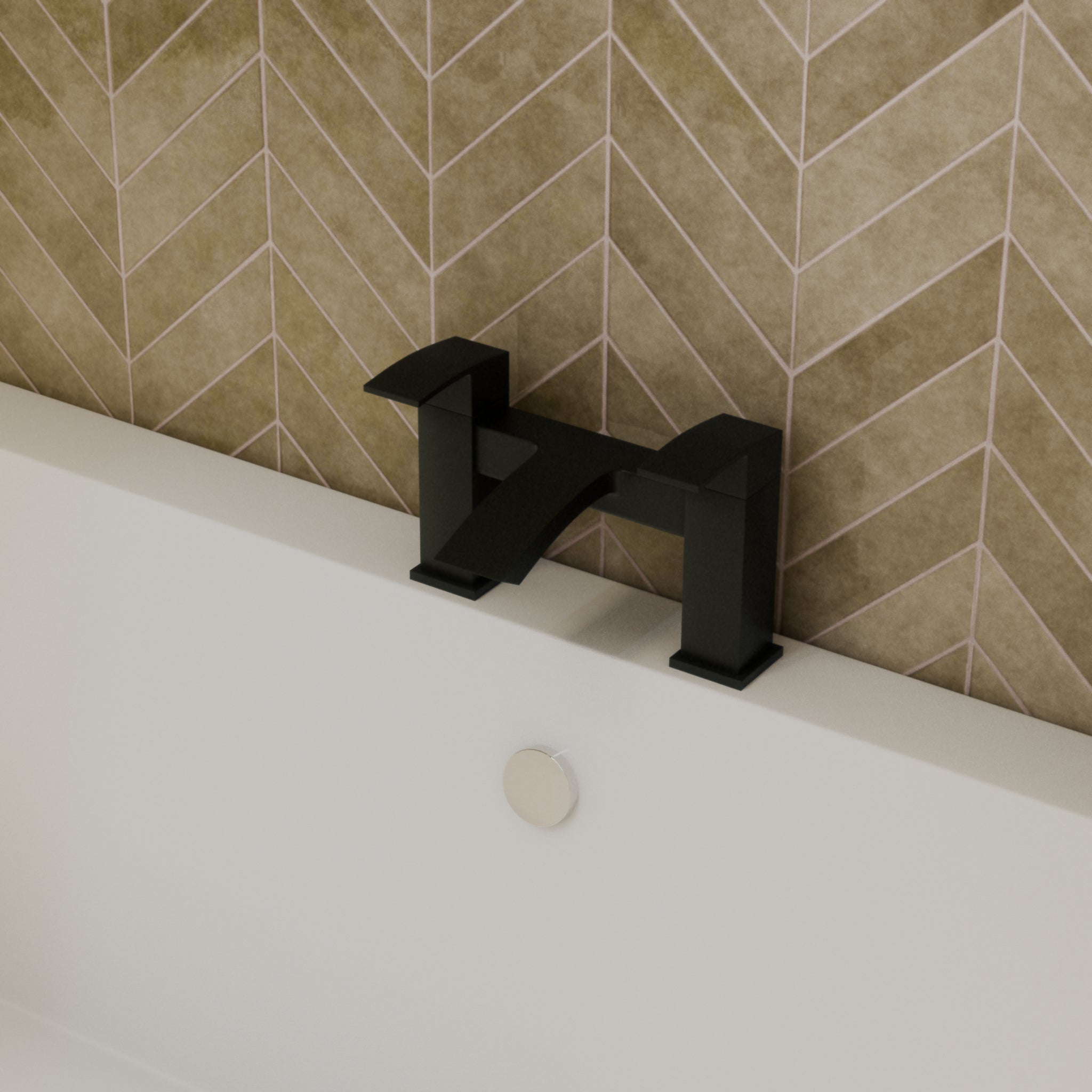 Trace Bath Filler Mixer Tap - Matt Black