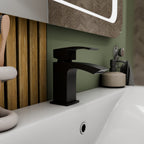 Trace Mono Basin Mixer Tap with Waste - Matt Black