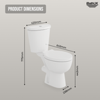 Desire BASICS Close Coupled Toilet Pan, Cistern & SC Seat