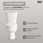 Desire BASICS Close Coupled Toilet Pan, Cistern & SC Seat