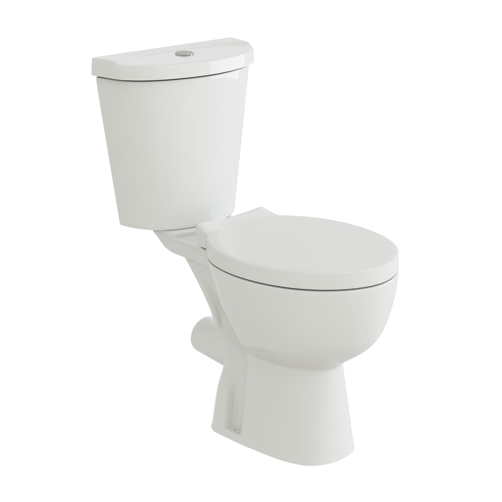 Desire BASICS Close Coupled Toilet Pan, Cistern & SC Seat