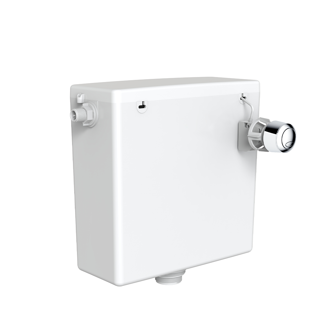 Pro Concealed Cistern with Chrome Dual Flush Push Button (WRAS Approved)