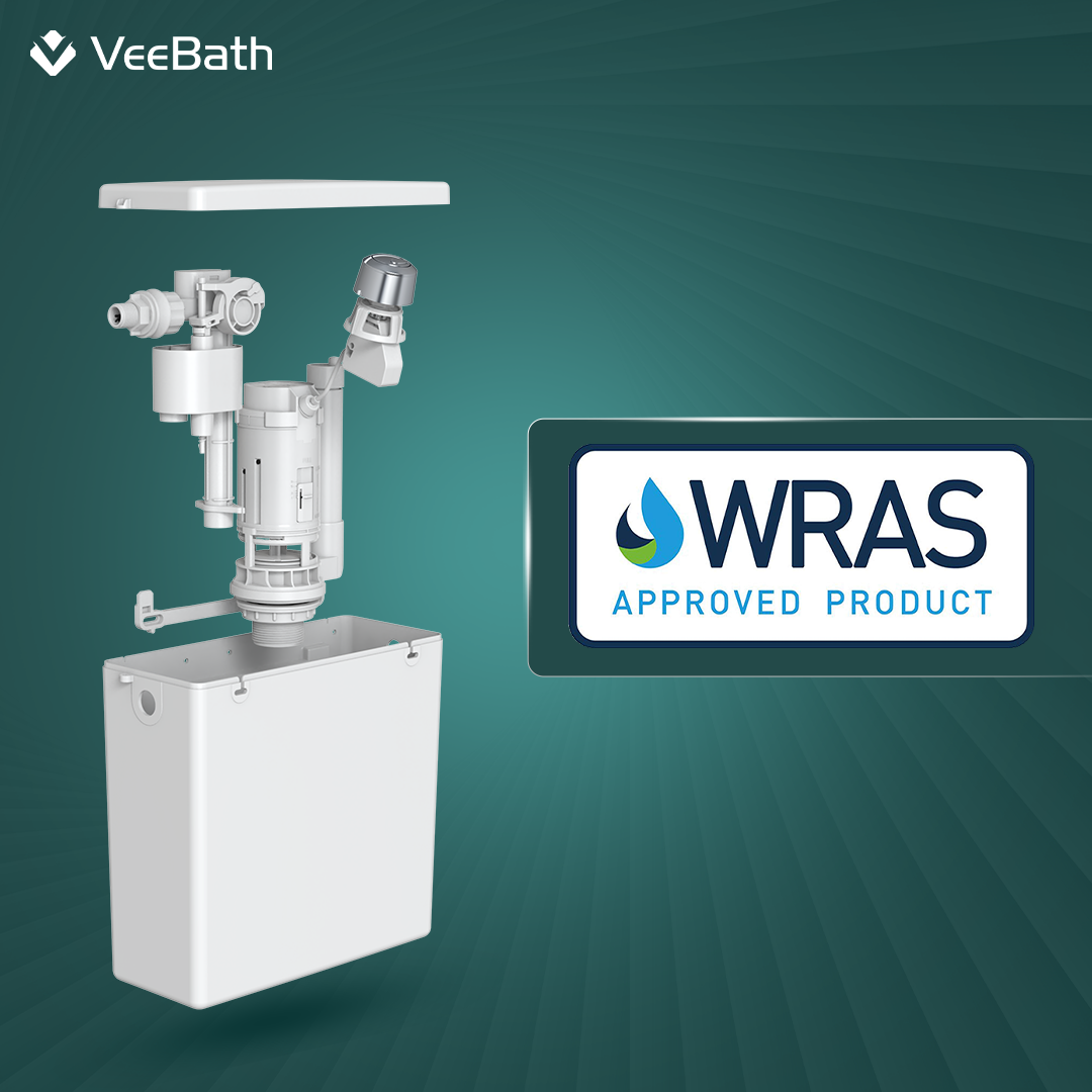 Pro Concealed Cistern with Chrome Dual Flush Push Button (WRAS Approved)