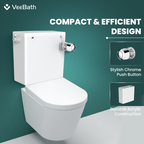 Pro Concealed Cistern with Chrome Dual Flush Push Button (WRAS Approved)