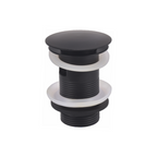Ideal Full Dome Slotted Basin Waste - Matt Black