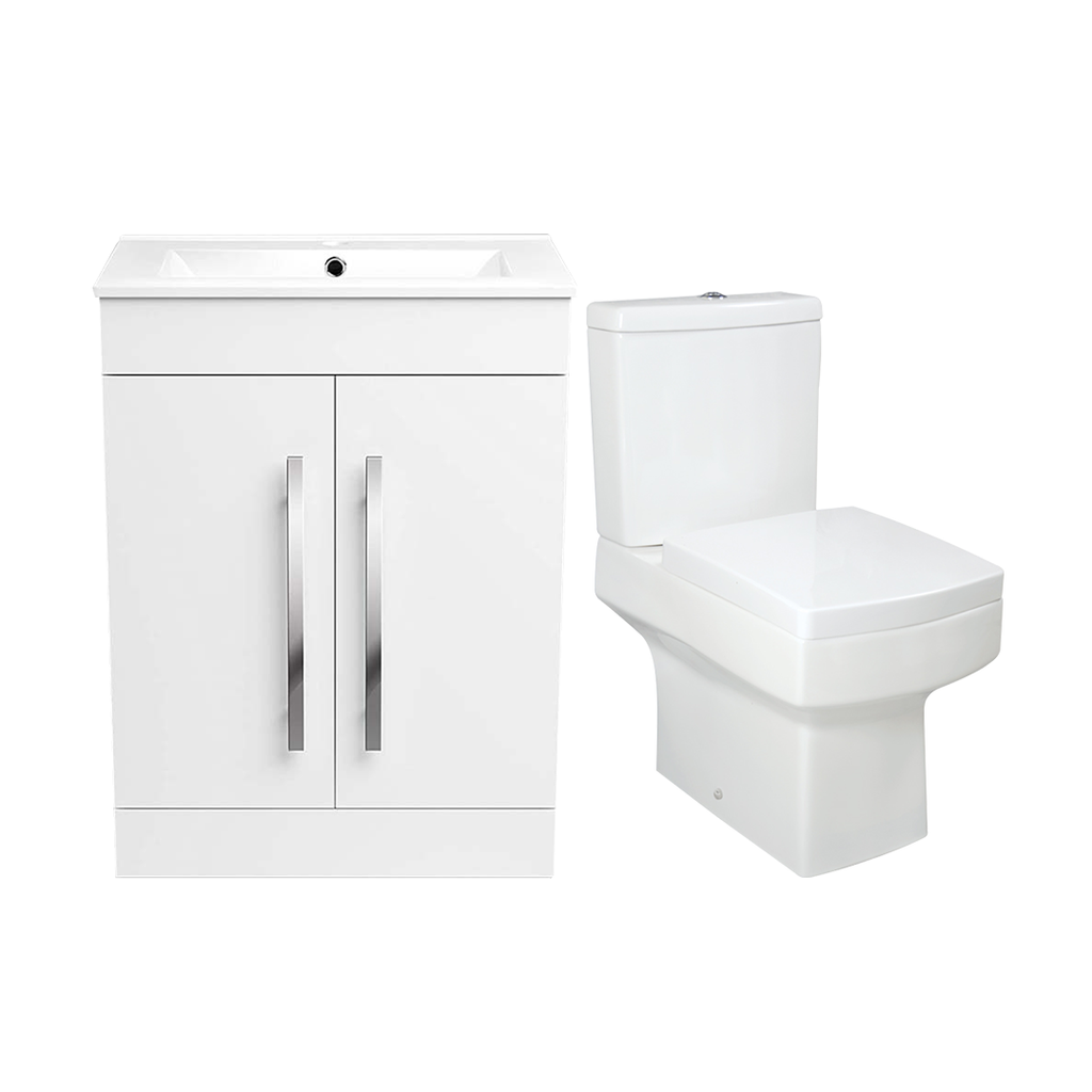 Avon Modern Bathroom Suite - Gloss White