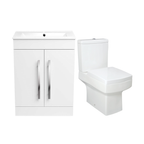 Avon Modern Bathroom Suite - Gloss White