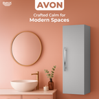Avon 1200 Tall Cupboard Unit - Grey