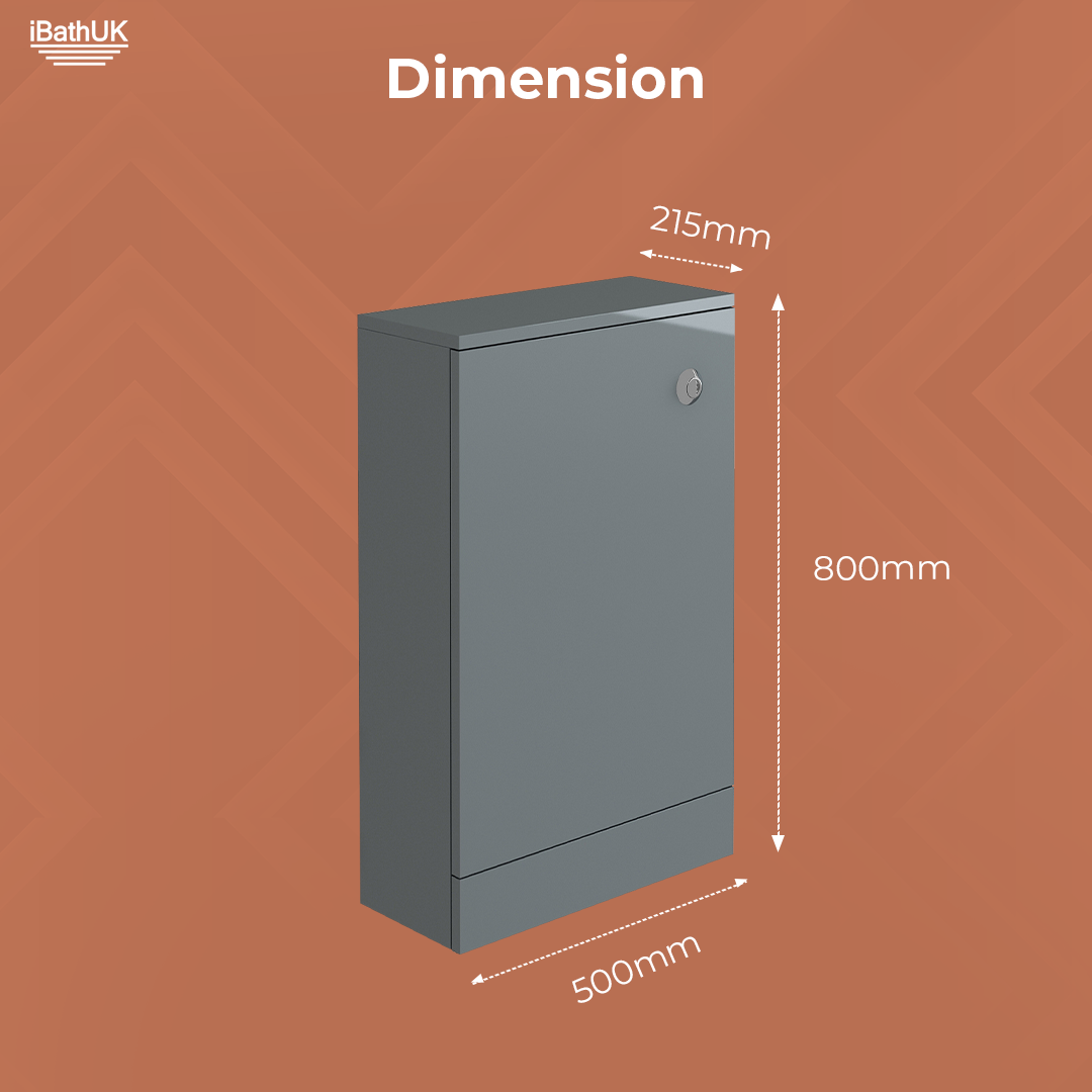 Avon/Trent 500mm WC Unit - Grey