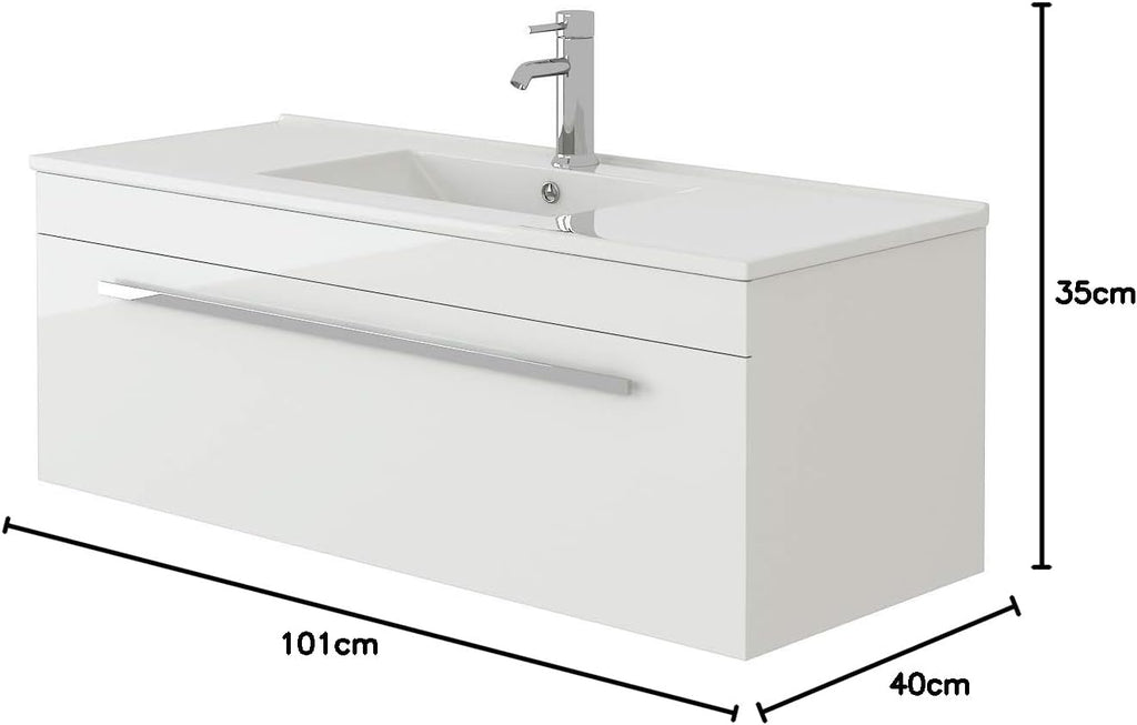 Desire Venus 1000 White WH unit and Slim basin