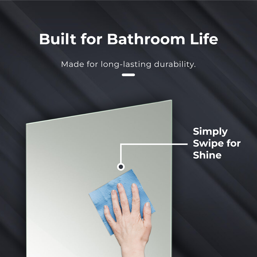 iBathUK Storvue Stainless Steel Corner Bathroom Mirror Cabinet, Single Door Storage Unit, Wall Mirror with Hinged Door, 300x600mm