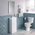 iBathUK Orion LED Bathroom Mirror, Battery Powered Rectangular Mirror, Illuminated Frameless Modern Wall Mirror, Grey, 500x700mm