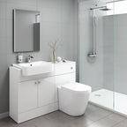 iBathUK Aurora Rectangular Illuminated LED Bathroom Mirror, Battery Operated Framless Wall Mirror with Straight Edge, 500x700mm