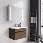 iBathUK Astrid Illuminated LED Mirror Cabinet with Motion Sensor, Modern Rectangular Wall Mirror, 800x600mm