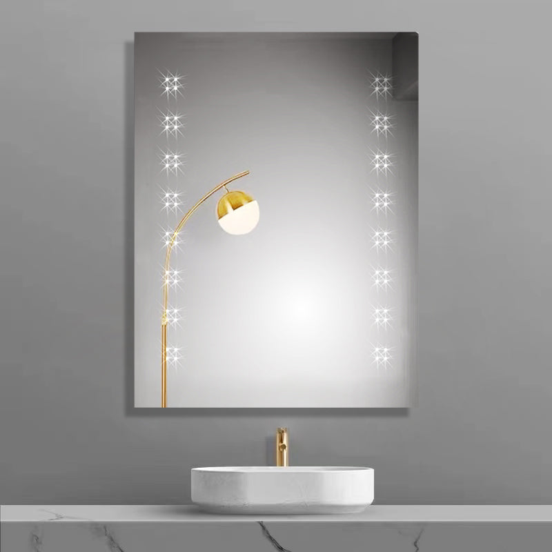 iBathUK Celeste Rectangular Illuminated LED Bathroom Mirror, Wall Mirror with Motion Sensor and Infrared Sensor Switch, 500x700mm