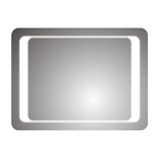 iBathUK Nova Rectangular Illuminated LED Bathroom Mirror, Wall Mirror with Motion Sensor and Infrared Sensor Switch, 650x900mm