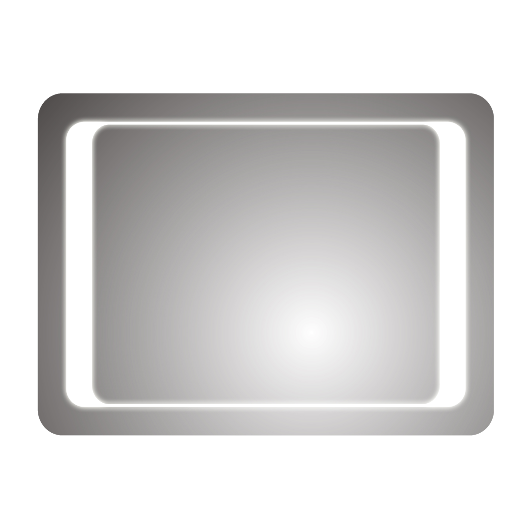 iBathUK Nova Rectangular Illuminated LED Bathroom Mirror, Wall Mirror with Motion Sensor and Infrared Sensor Switch, 650x900mm