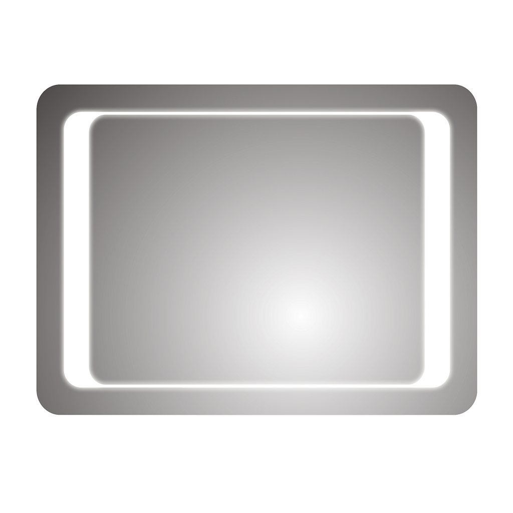 iBathUK Nova Rectangular Illuminated LED Bathroom Mirror, Wall Mirror with Motion Sensor and Infrared Sensor Switch, 650x900mm