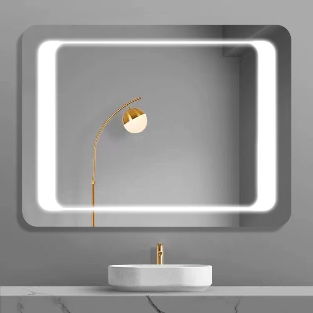iBathUK Nova Rectangular Illuminated LED Bathroom Mirror, Wall Mirror with Motion Sensor and Infrared Sensor Switch, 650x900mm