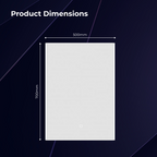 iBathUK Glowvia Rectangular Illuminated LED Bathroom Mirror with Touch Switch, Frameless Wall Mirror with Straight Edge, 500x700mm