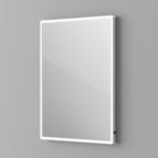 iBathUK Spectra Rectangular Illuminated LED Bathroom Mirror, Frameless Wall Mirror with Motion Sensor and Demister, 500x700mm