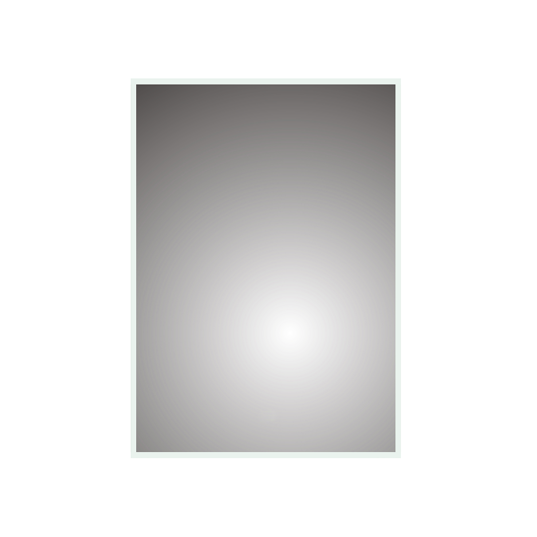 iBathUK Spectra Rectangular Illuminated LED Bathroom Mirror, Frameless Wall Mirror with Motion Sensor and Demister, 800x600mm