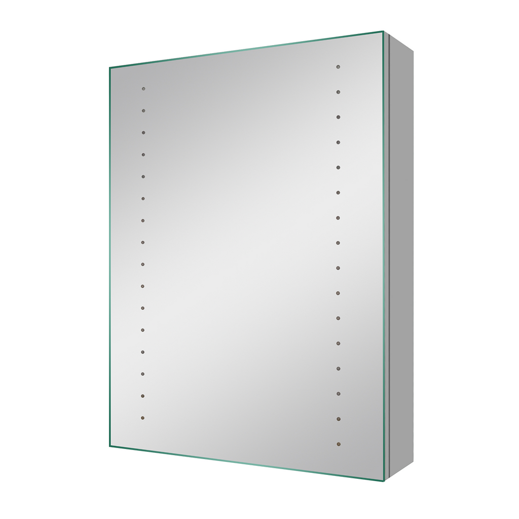 iBathUK Lunar Illuminated LED Bathroom Mirror Cabinet with Motion Sensor, Modern Rectangular Wall Mirror, 450x600mm